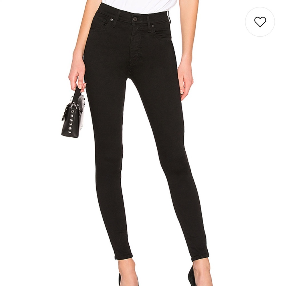 Black Levi’s Mile High Super Skinny Jeans